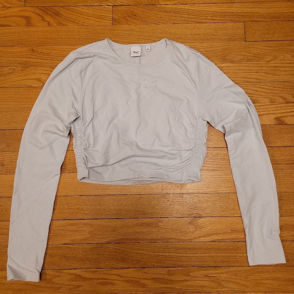 TNA Aritzia Long Sleeve Crop Top
